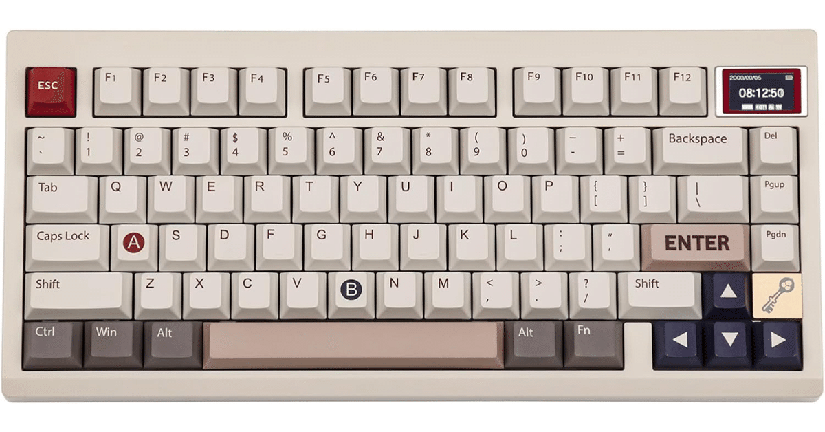 EPOMAKER TH80 PRO V2 ワイヤレス ゲーミングキーボード Retro