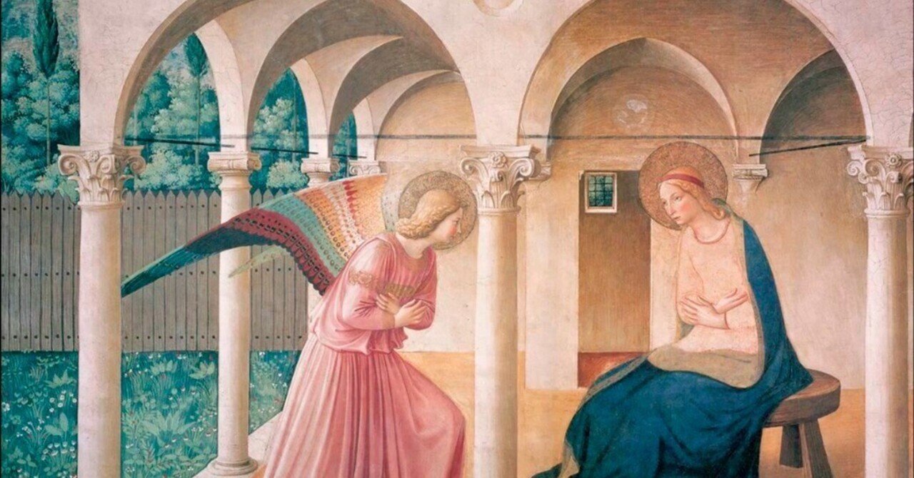 フラ  アンジェリコ 受胎告知 フラ・アンジェリコが描いた『受胎告知』プラド美術館のお宝のひとつ