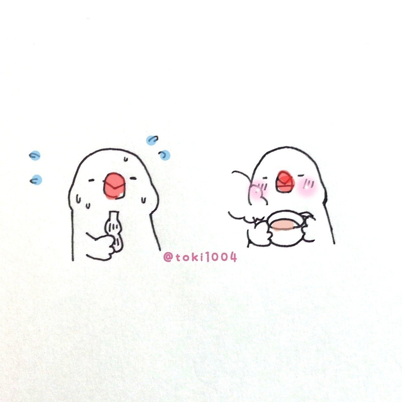 朝晩は少し過ごしやすくなってきましたが 日中はまだまだアイス食べちゃう 絵 イラスト イラストレーター Illust Illustration お絵描き Drawing ドローイング とき Note