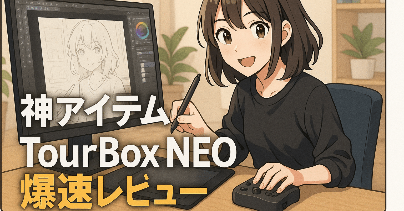 TourBox NEO 有線タイプ ブラック 編集 色調整 加工 絵描き アニメ デザイン 【コンプオフ金沢野々市店】 TourBox NEO 有線タイプ ブラック 編集 色調整 加工 絵描き アニメ