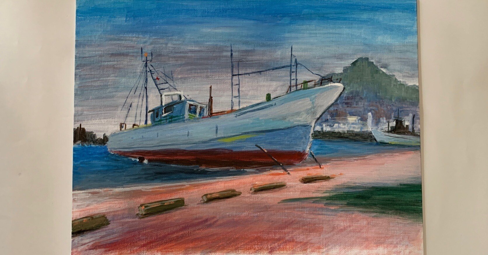 漁港を描く｜ツチノコ