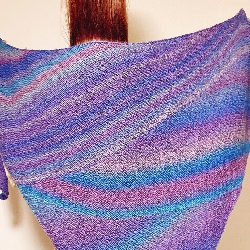 枯山水ショールって？｜編むひと 茜