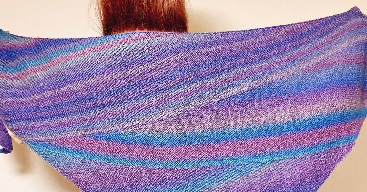 枯山水ショールって？｜編むひと 茜