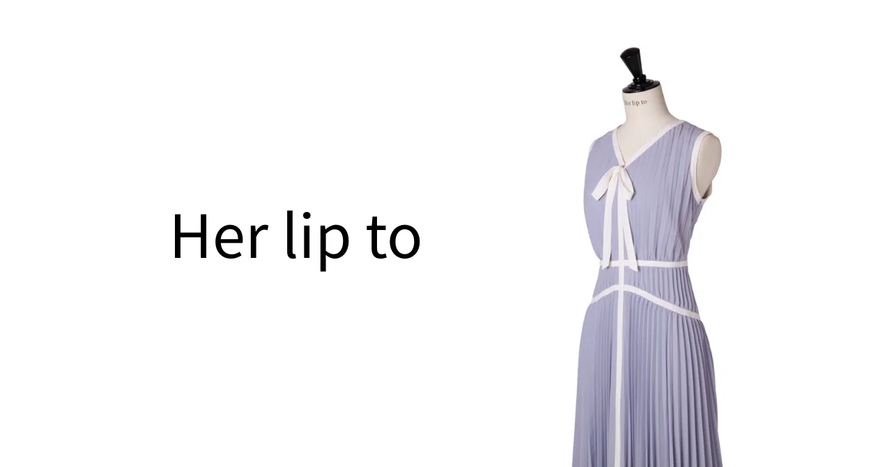 購入レビュー#1｜Herlipto｜Formentera Pleated Bicolor Dress｜Her