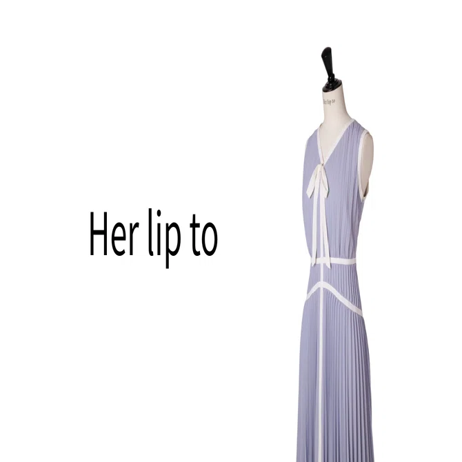 購入レビュー#1｜Herlipto｜Formentera Pleated Bicolor Dress｜Her 