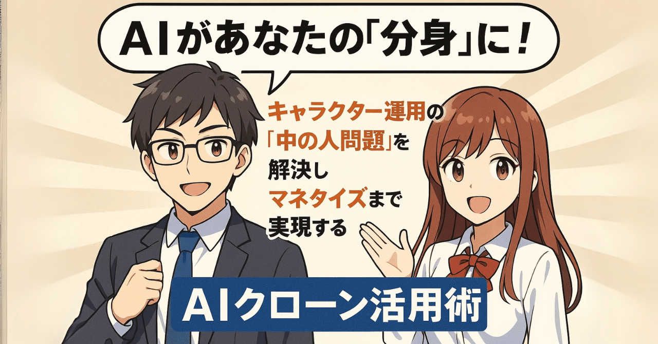 AIがあなたの「分身」に！キャラクター運用の