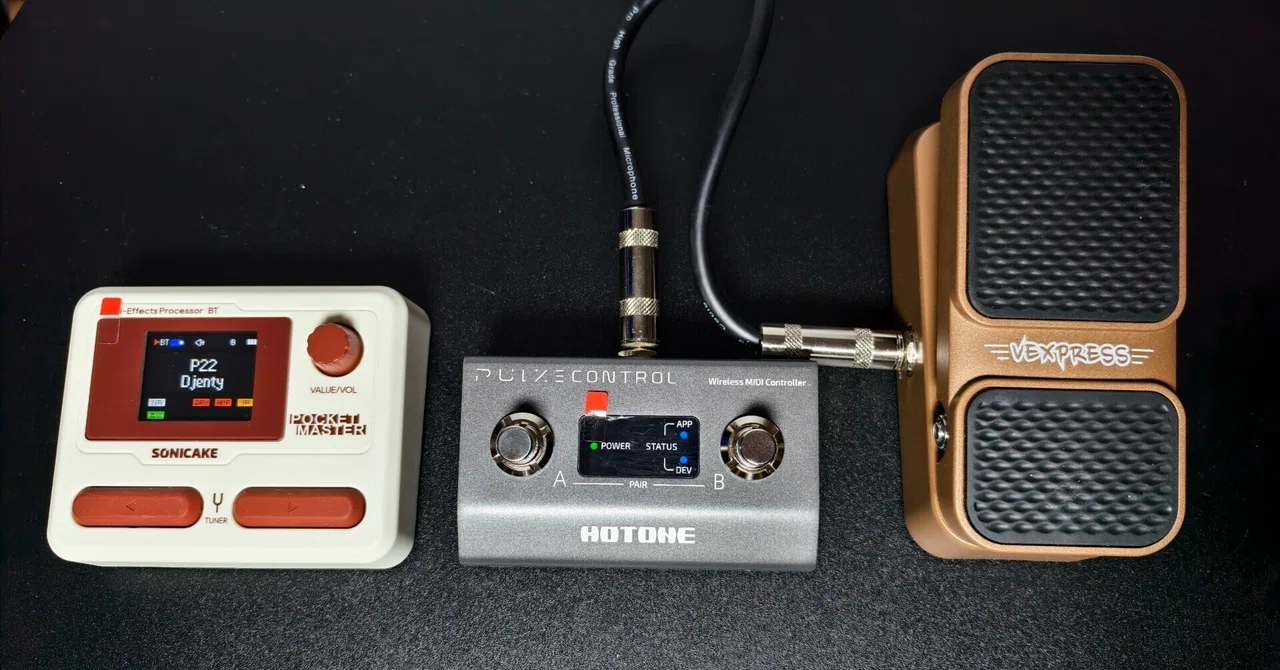 n*8様 Pocket Master+PULZE Control+AMPERO別 先に欠点】Pocket Masterの最強相棒？Hotone Pulze Control（EC-2