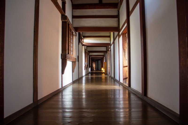 姫路城の長い廊下 はなこ In 十津川 Note