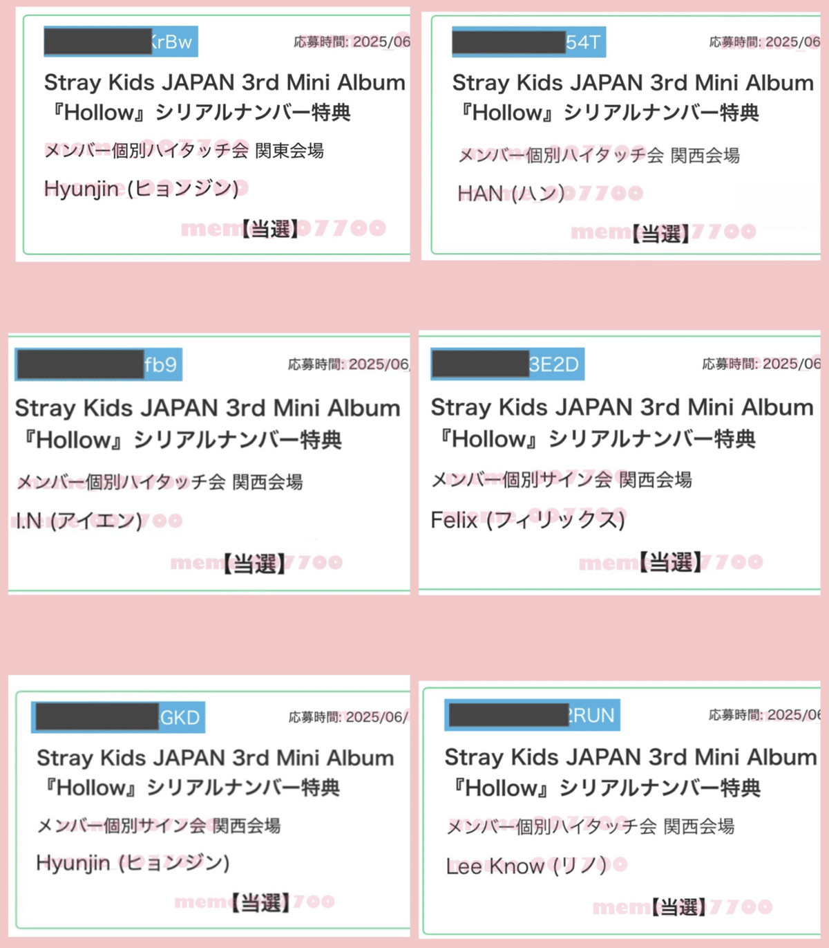 Stray Kids シリアル Stray Kids - Stray Kids Hollow シリアル 応募券 10枚 セットの