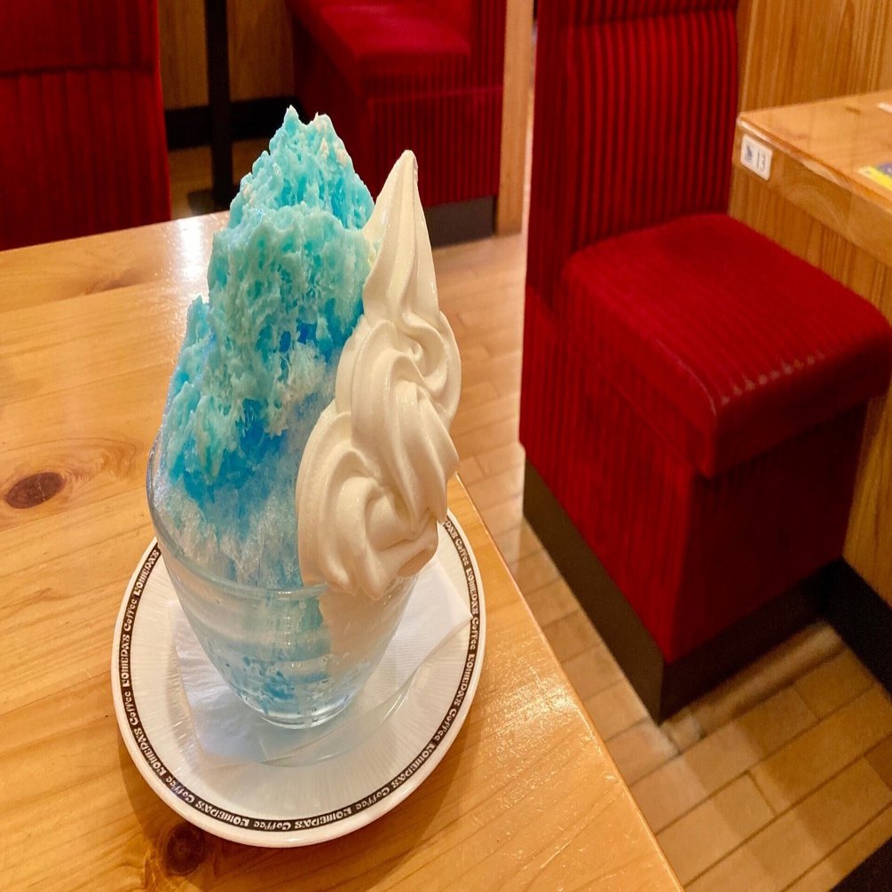 コメダ珈琲店】まさかの初心者向け？かき氷の感想【クッピーラムネ