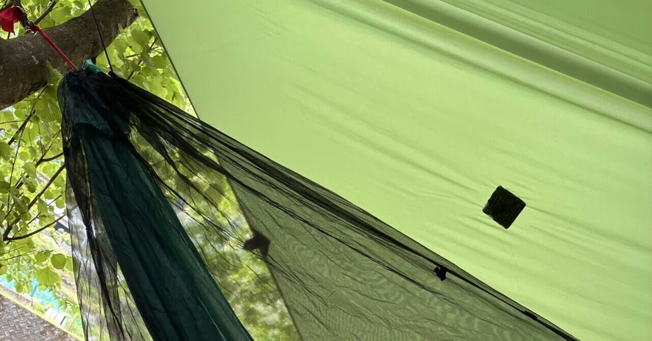 ソロキャンプ ハンモックとSummer quilt 【Woodsman Campground