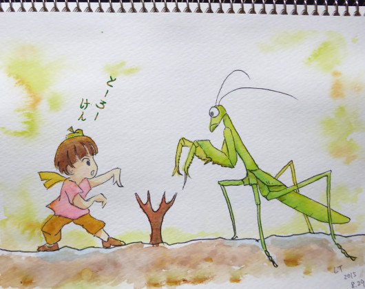 エルティ Vs カマキリ 終令幼虫 森の声 Note エルティ Vs カマキリ 終令幼虫 森の声 Note
