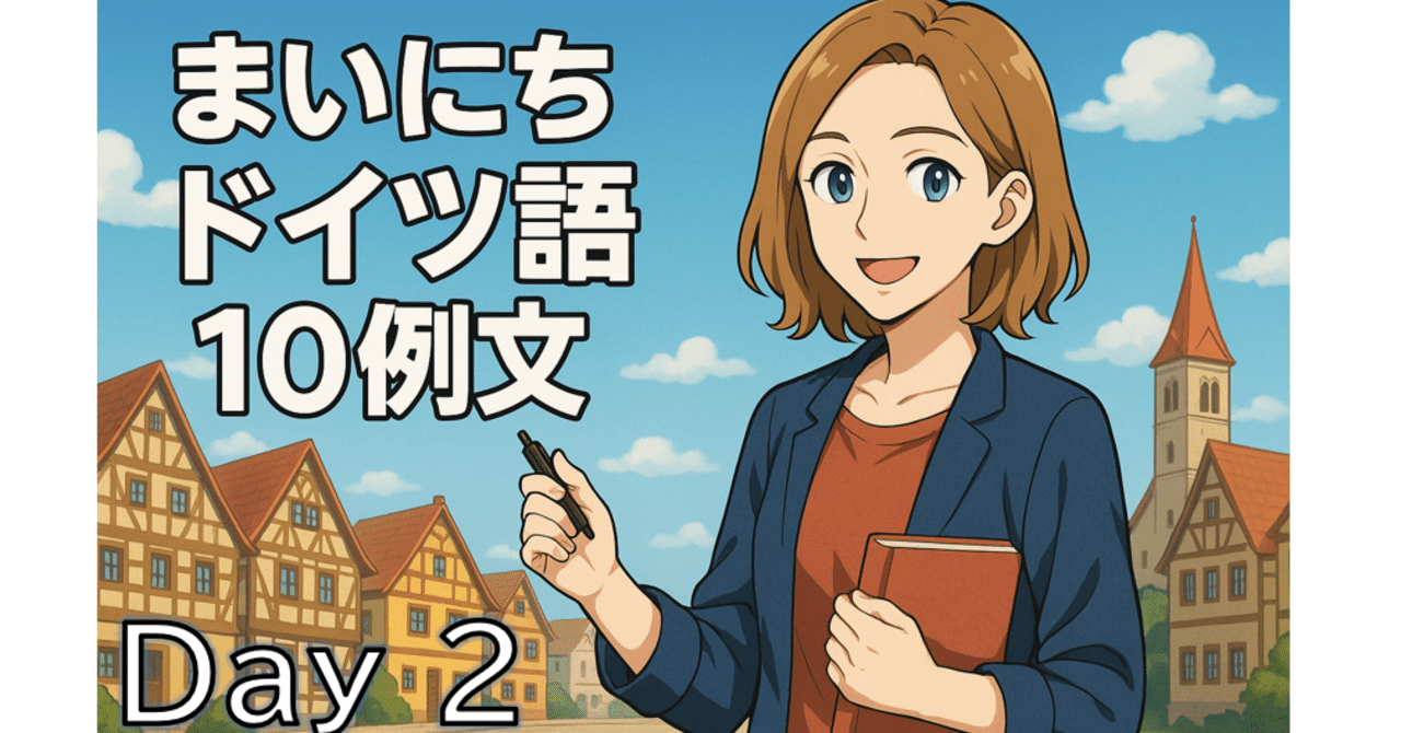 まいにちドイツ語10例文 2日目】｜まーちゃん / ざきさん