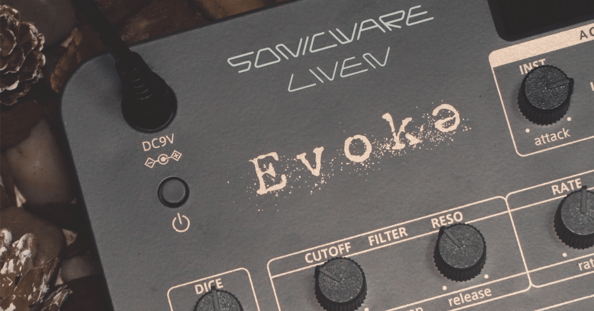 SONICWARE Evoke シンセサイザー 電源アダプタ付き SONICWARE LIVEN Evoke – SONICWARE 日本公式