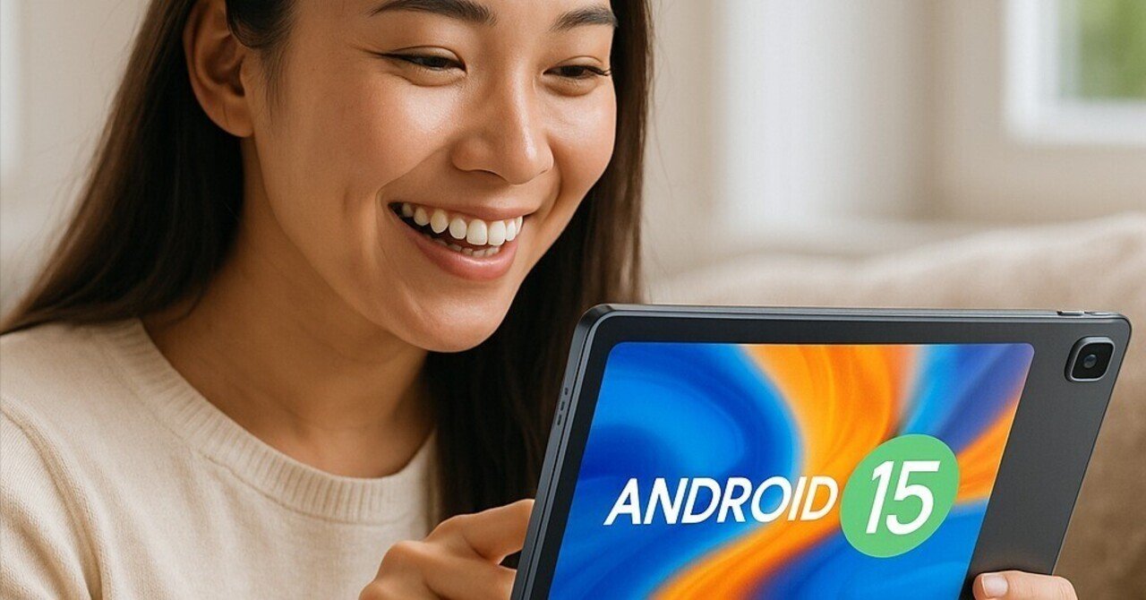 驚きの軽さと最新Android 15搭載 学びも遊びも快適な万能タブレット