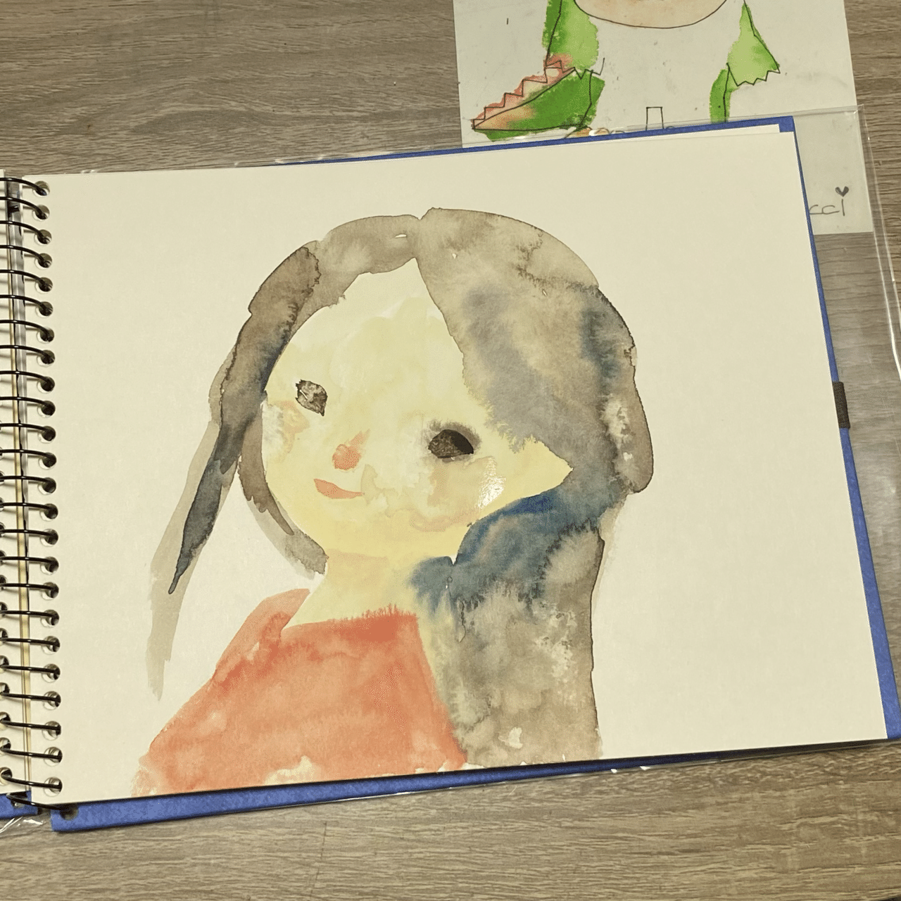 水彩修行2枚目 水彩のにじみは面白いけど 思うようにいかない