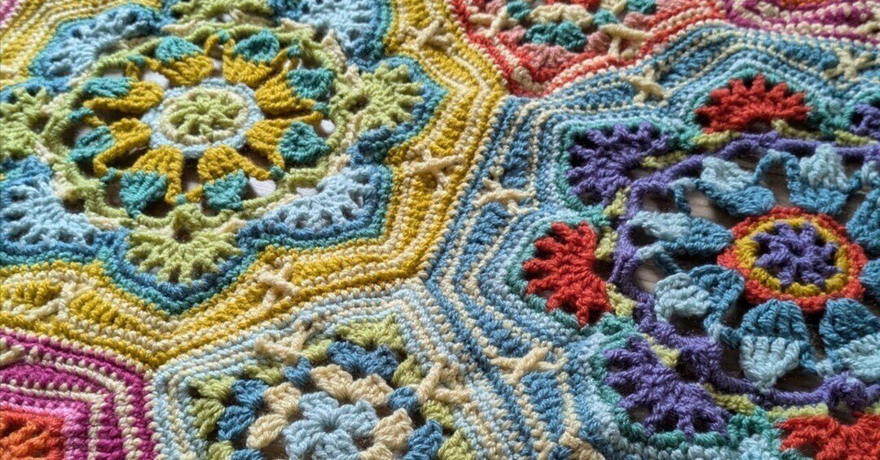 ペルシアンタイルブランケットを編む③＋春夏に編んだものたち｜あき