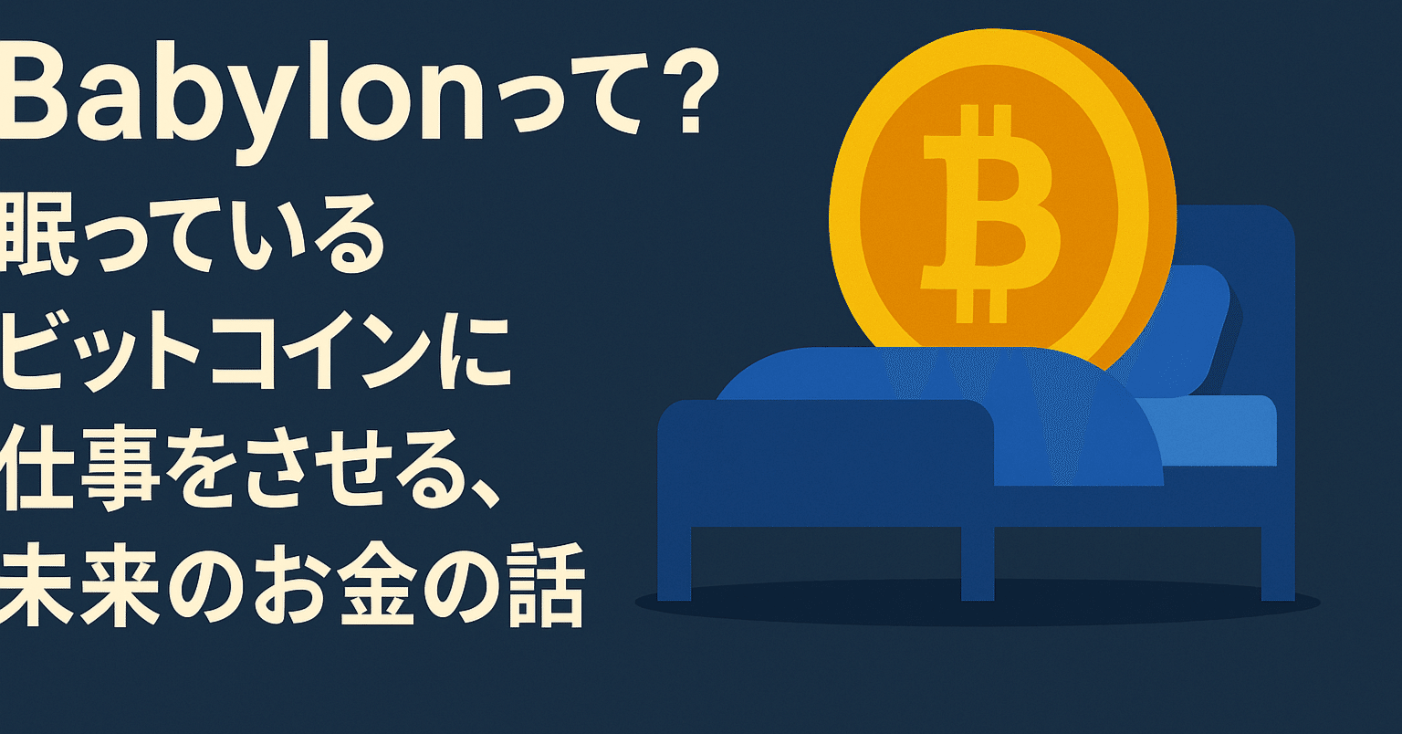 Babylonって何？──眠っているビットコインに仕事をさせる、未来のお金の話｜rism