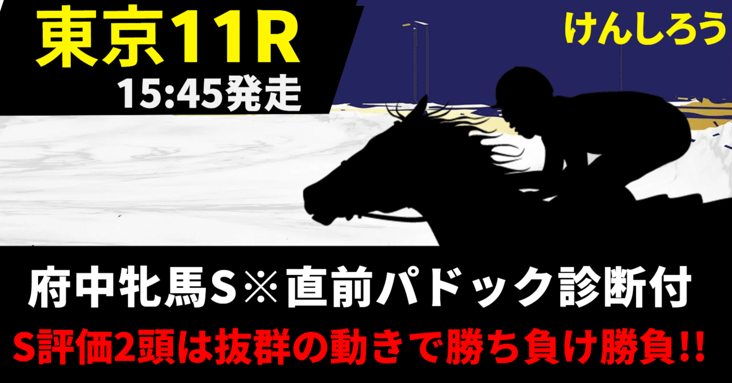 6月22(日)府中牝馬S【東京11R】※直前パドック診断付｜けんしろう