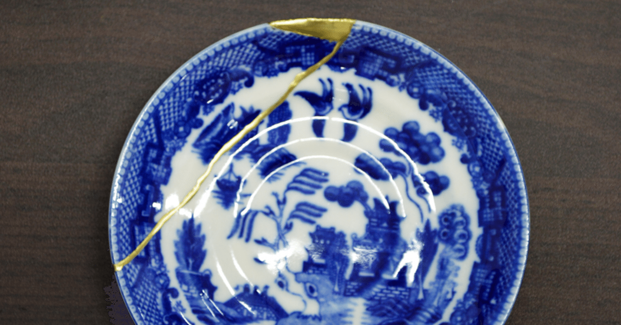 アウトレット皿の修繕｜金継ぎジョニーの金継ぎ教室