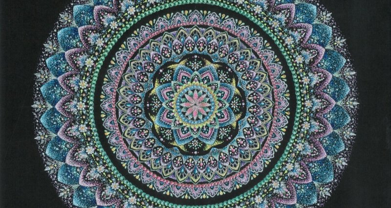 曼陀羅アート　〜開眼〜 Rurico | ｢赤い月｣ #点描曼荼羅#曼荼羅#マンダラ#曼荼羅アート