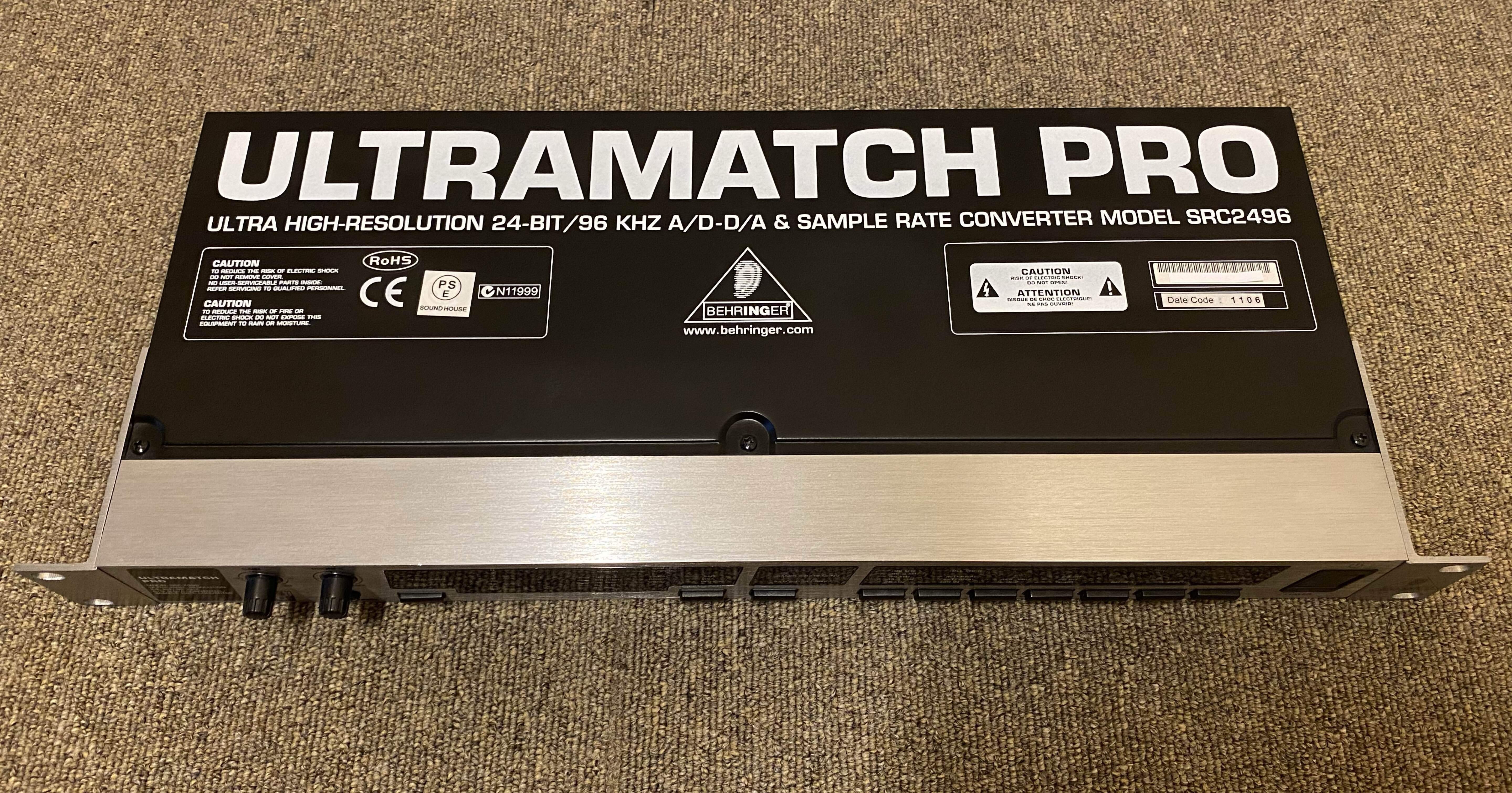 BEHRINGER SRC2496 Ultramatch Pro サンプリングレート