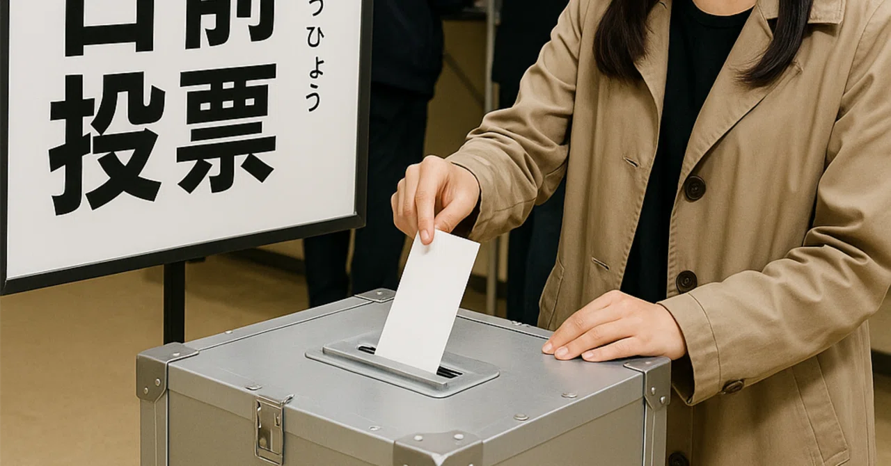 期日前投票」より「いつでも投票できますよ」の方が気持ちいい。｜伊藤正宏