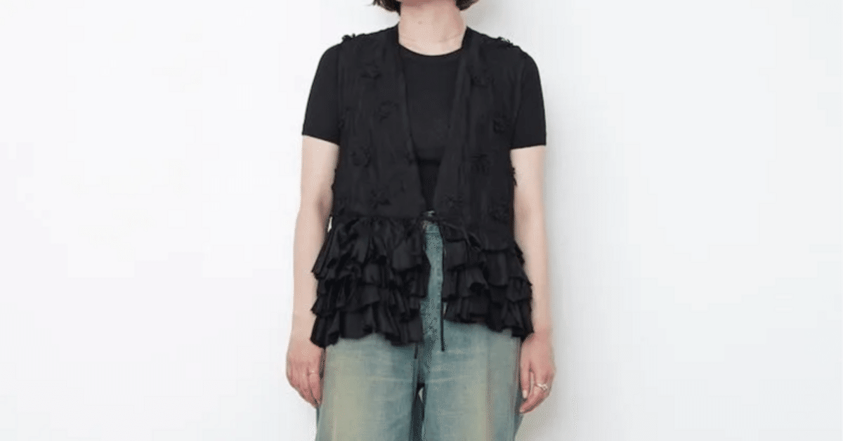 夏を彩る3Dフラワー刺繍のベスト【crinkle crinkle crinkle