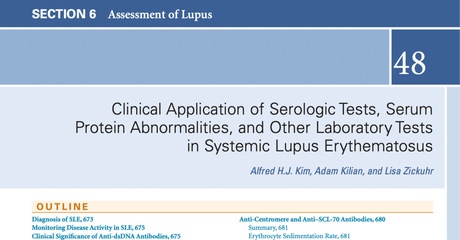 48 SLEの検査、Clinical application of serologic tests, serum protein  abnormalities, and other laboratory ｜TAKENOUCHI M.D.