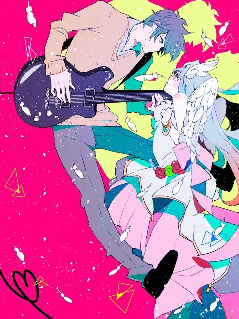 日刊オレラにて連載開始の 異世界バンドマンは世界を救わない 海見みみみさん著の表紙イラストを担当しました よろしくお願いします まがた Note