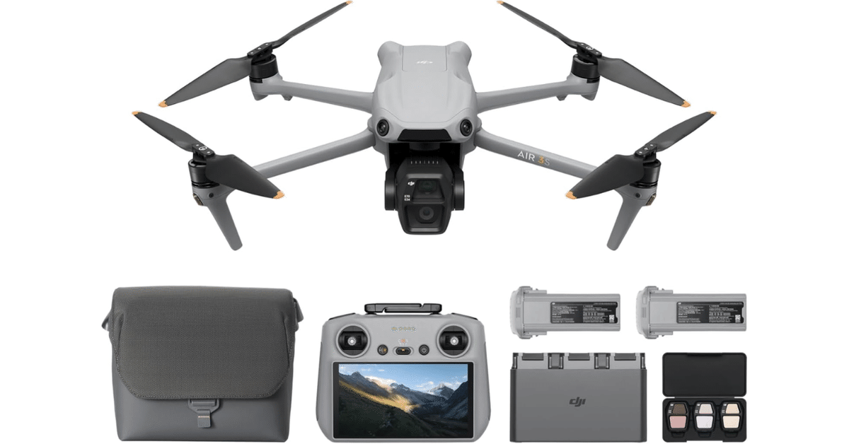 DJI Air 3S Fly Moreコンボ RC 2付き 4Kドローン｜GetGadgetGot