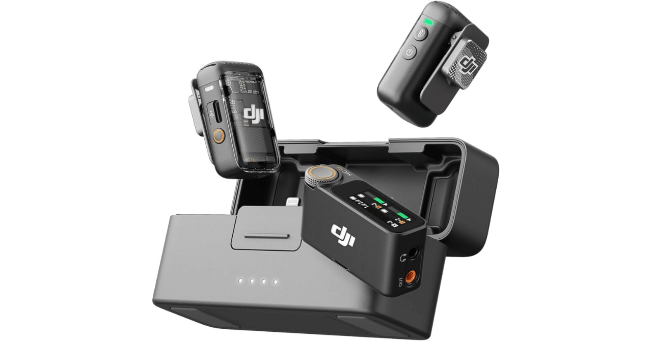 DJI mic2 セット 充電ケース付き DJI mic2 セット 充電ケース付き DJI マイクセット 充電ケース付き DJI