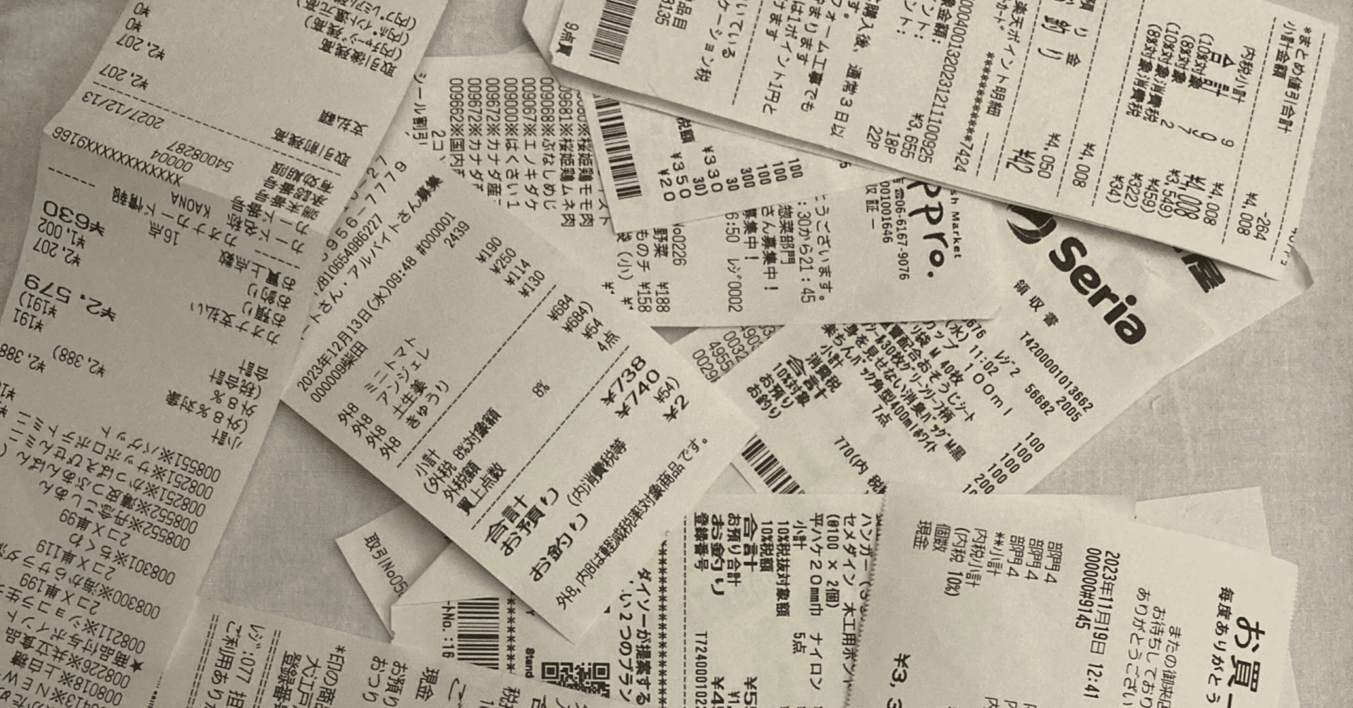 レシートのカタカナ読み取りで、各LLMなどのOCR性能を検証｜K_7tsumi