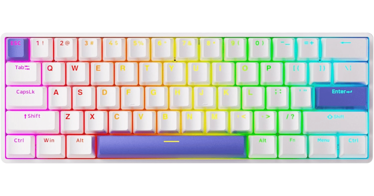 ラピッドトリガー 60% ゲーミングキーボード ホワイト｜GetGadgetGot