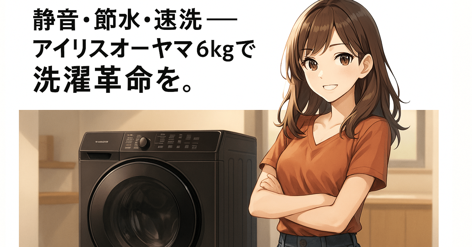 0624 美品 2025年製 アイリスオーヤマ 2025年製 洗濯機 6K IAW-T606-B 2025年最新版】一人暮らし最強の洗濯機はこれ一択！静音×時短×清潔の三