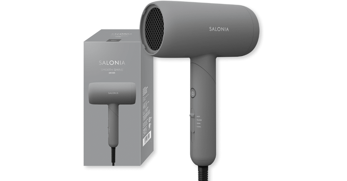 福袋売れ残りセール SALONIA スムースシャイン グレー｜GetGadgetGot ドライヤー ヘアアイロン