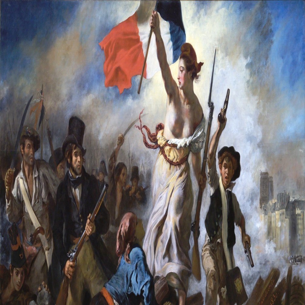 民衆を導く自由の女神ドラクロワ 額縁付レプリカ絵画 大型アート131×105cm 民衆を導く自由の女神ドラクロワ 額縁付レプリカ絵画 大型アート131×105cm