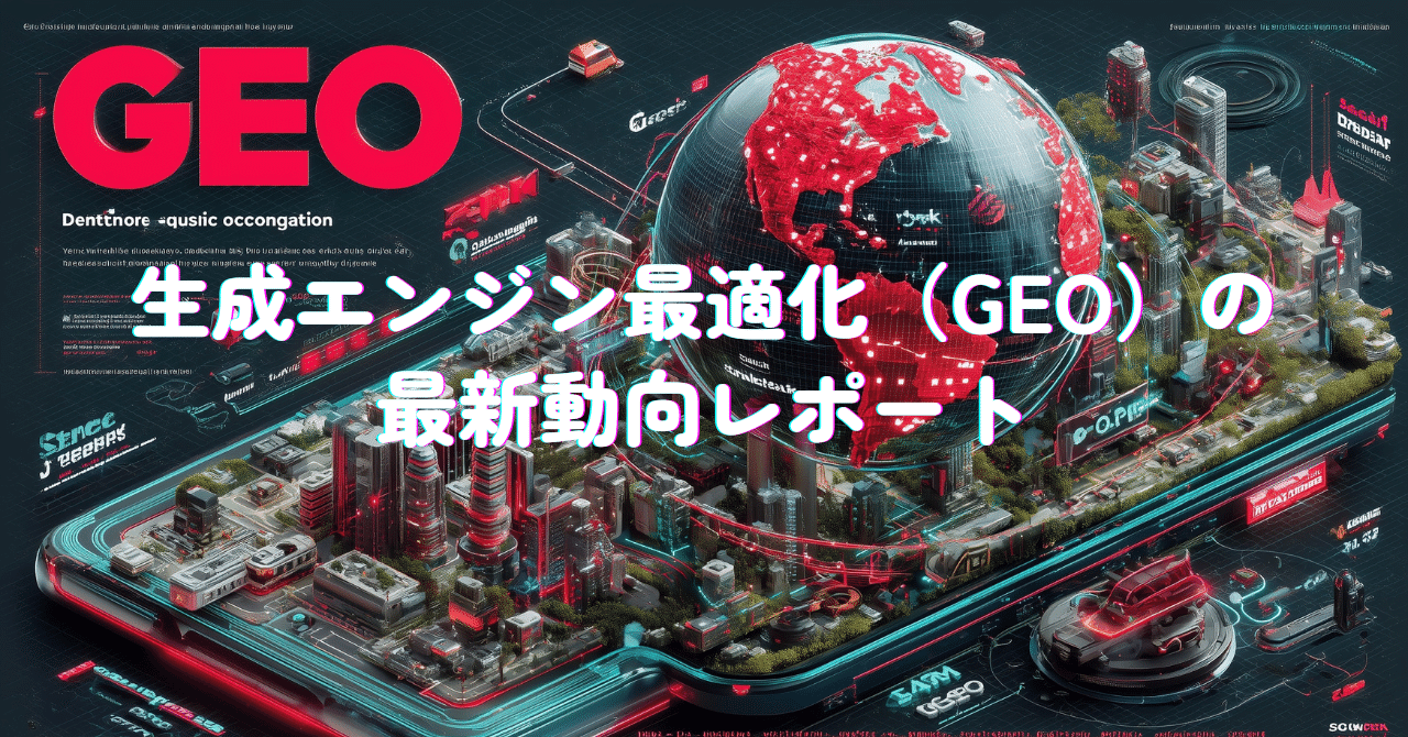 生成エンジン最適化（GEO）の最新動向レポート(2万文字)｜D × MirAI