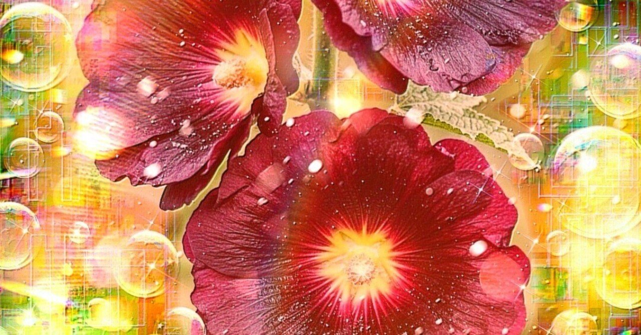 絵画 。壁掛け絵【夜光の蛍の火とピンクの花の海、緑のドレスを
