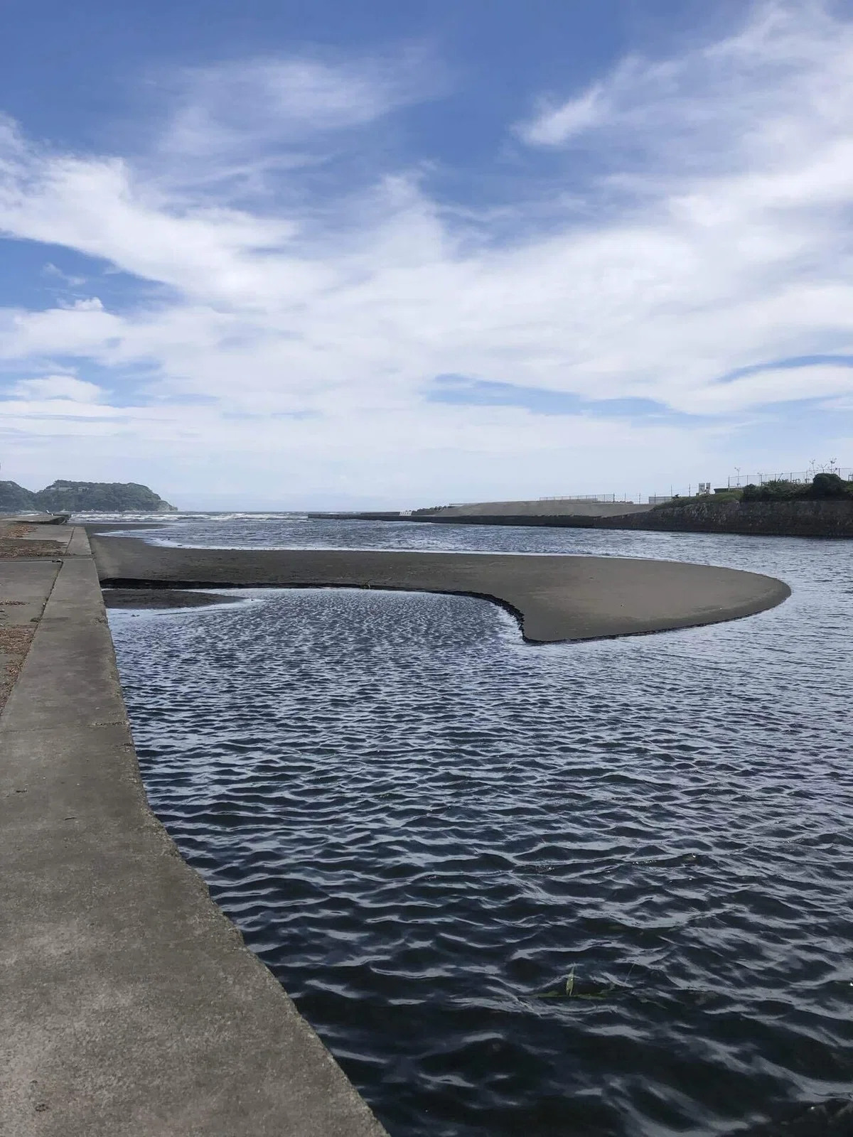 河口砂州にのこるものののこりかた｜銀色の蝶🦋