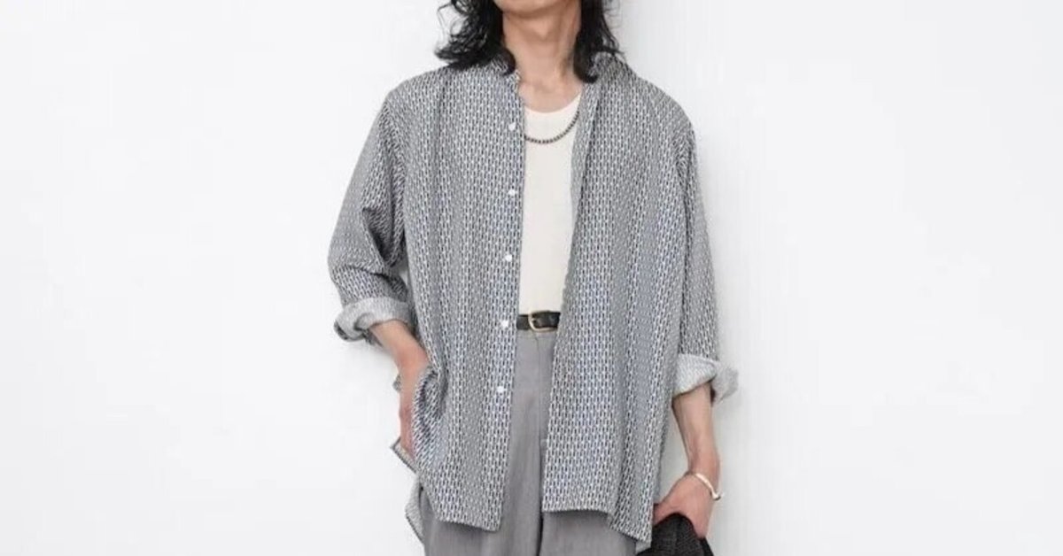 幾何学模様×シルク素材が生む、上品な抜け感。【2025 S/S