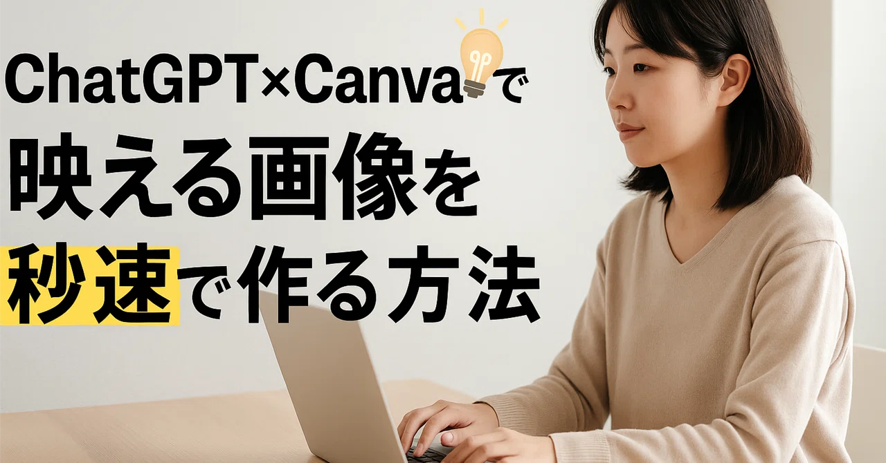 ChatGPT×Canvaで映える画像を秒速で作る方法|アトカ【AIコラムライター】@AI副業