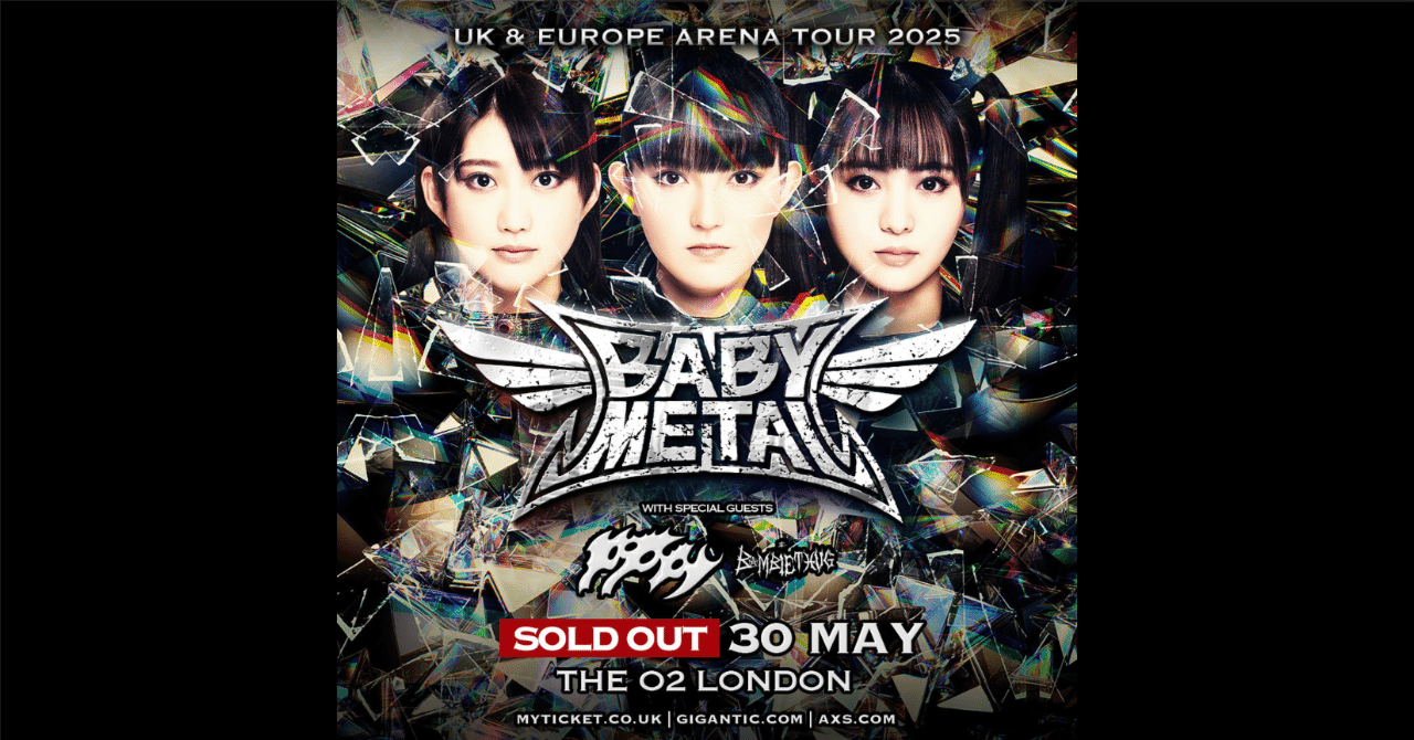 ベビーメタル ロンドンウェンブリー公演ポスター BABYMETALが