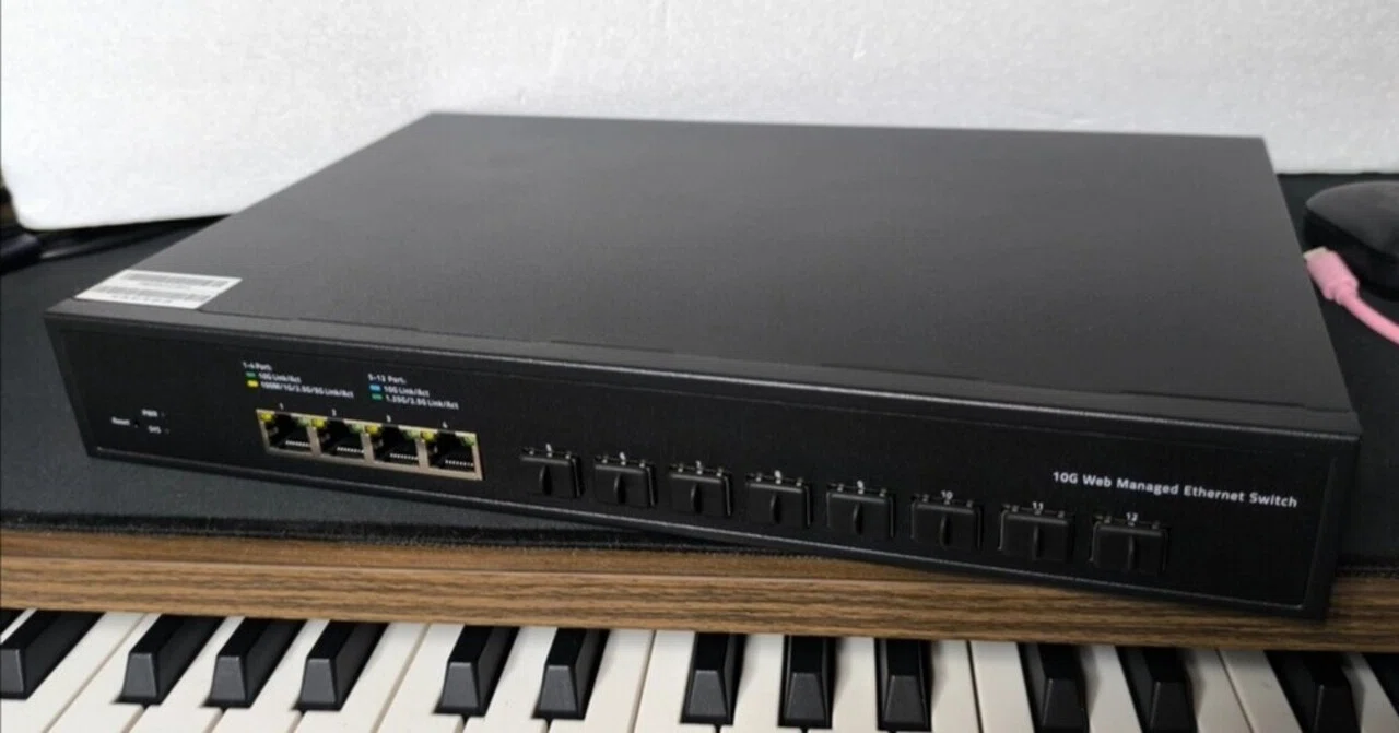 アリエクでオール10GbEの12ポートなスイッチングハブを買ってみた 