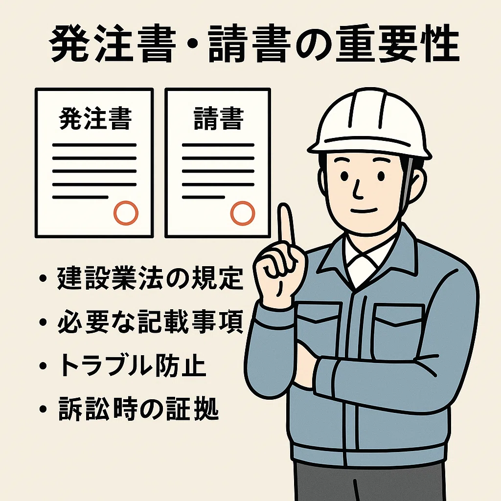 建設現場の基本！発注書・請書の重要性と法的リスク回避のポイント