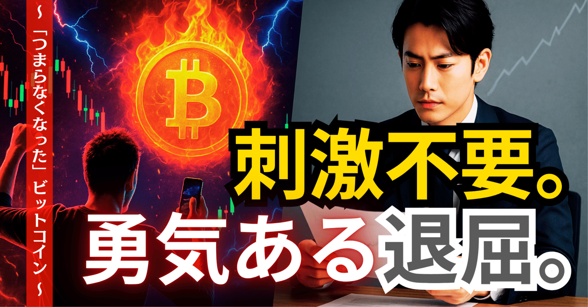 刺激不要。勇気ある退屈。〜「つまらなくなった」ビットコイン〜｜小川竜一 / Ryuichi Ogawa