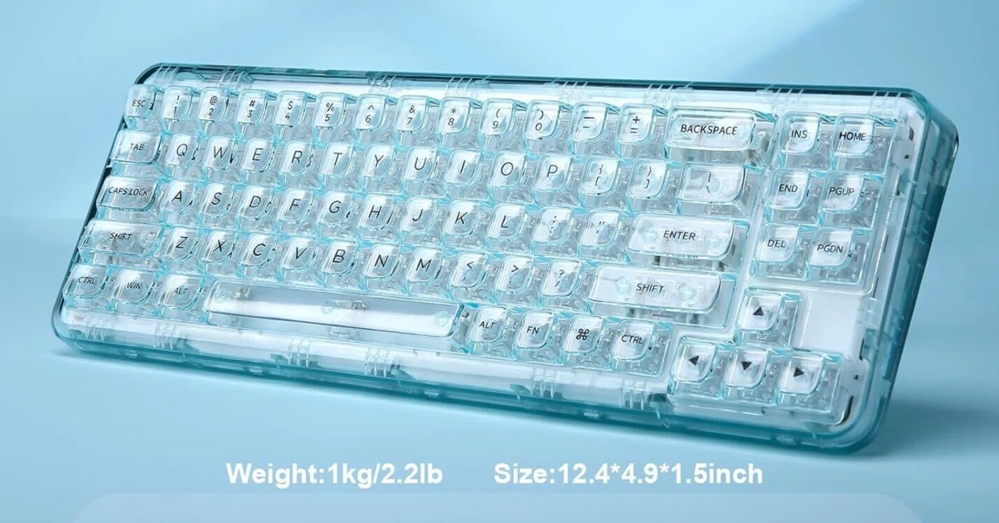 ガジェットレビュー】YUNZII X71はデスクがアートになる透明キーボード ガジェットレビュー】YUNZII X71はデスクがアートになる透明キーボード