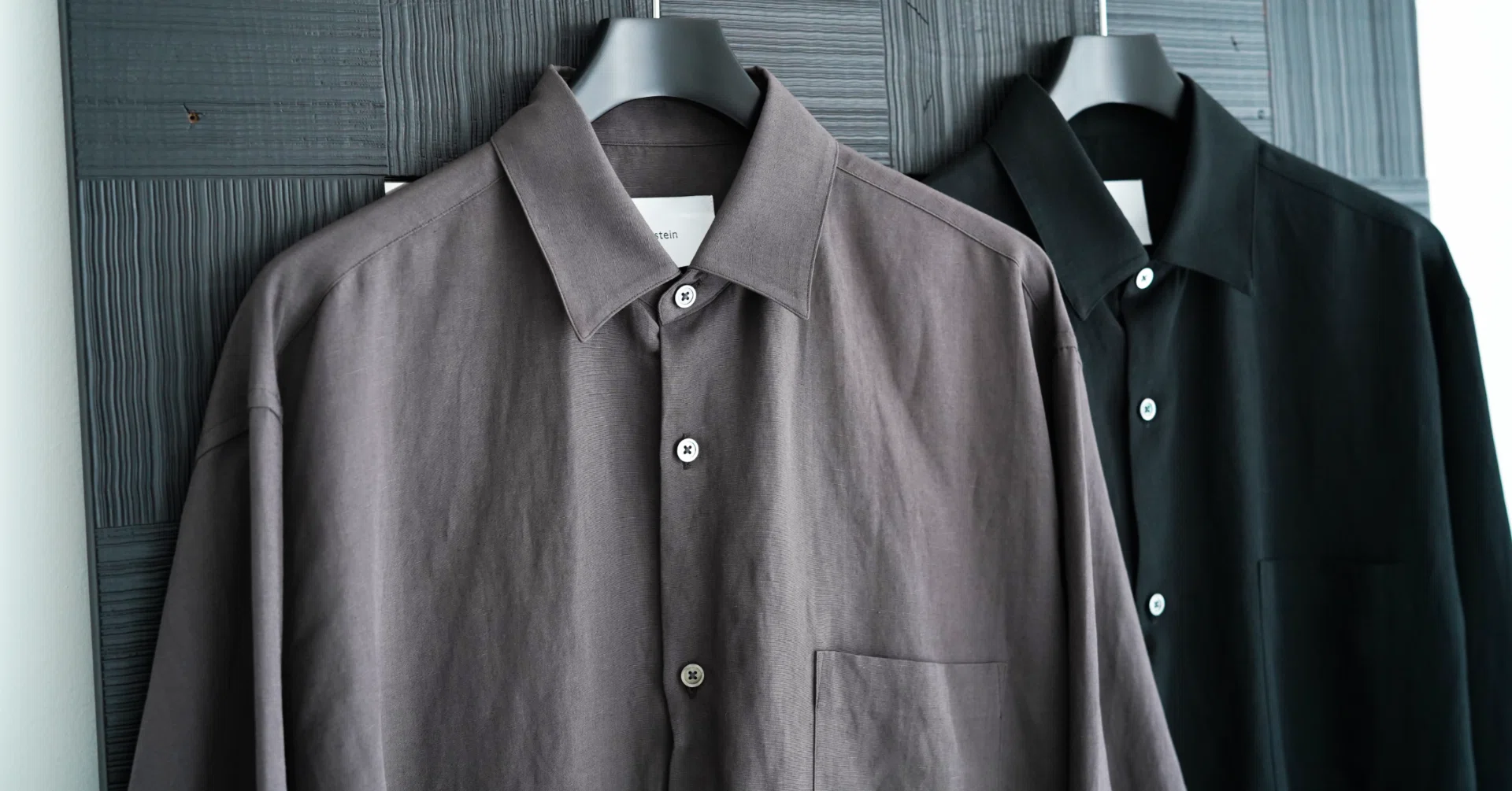 sssteinのシャツは美しい。ssstein Rayon/Linen Oversized Down Pat