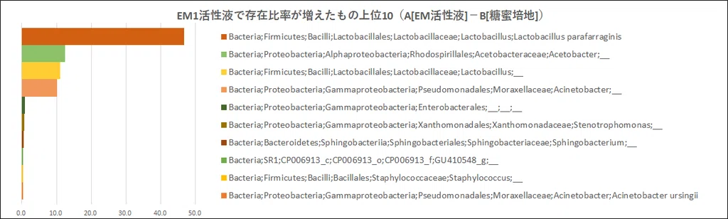 EM活性液で増えた細菌