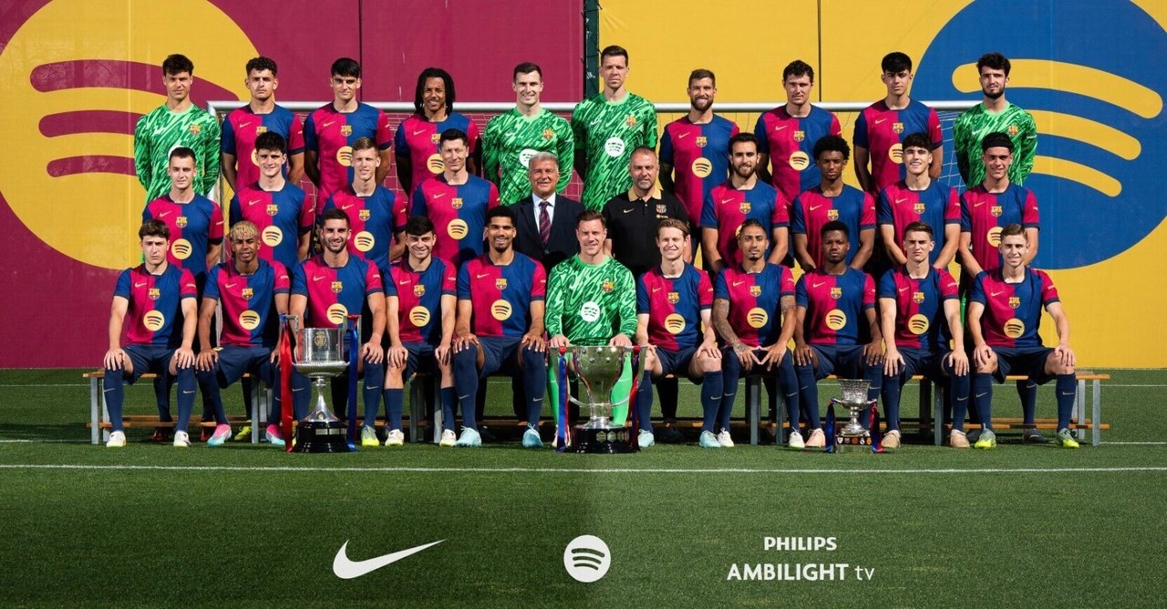 FC Barcelona レヴァンドフスキ&ハンジフリックサイン付き 背番号なし